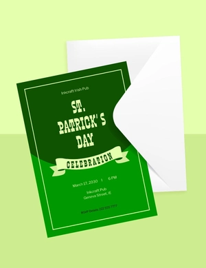 St Patrick's Day Celebration Invitation Template