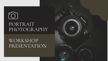 Free Portrait Photography Workshop Presentation Template to Edit Online