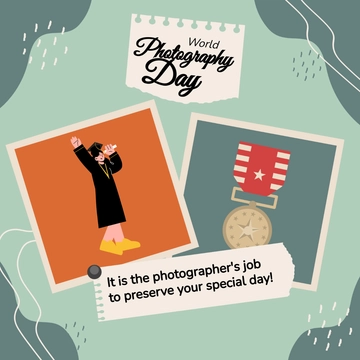 Free World Photography Day Whatsapp Post Template to Edit Online