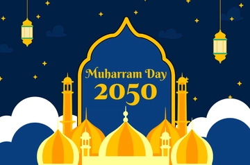 Free Muharram Banner Template to Edit Online