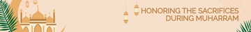 Free Muharram Website Banner Template to Edit Online