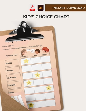 Kid's Choice Chart Kid's Choice Chart