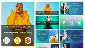 Fashion Influencer Portfolio Presentation