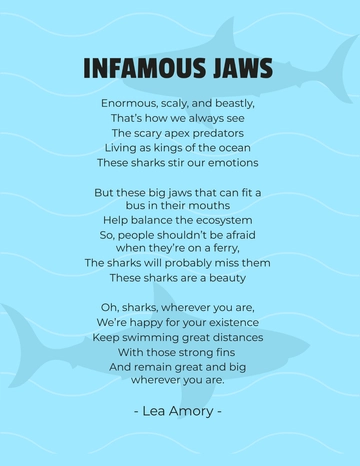 Free Animal Poem Template to Edit Online