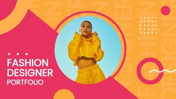 Free Fashion Designer Portfolio Presentation Template to Edit Online