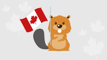 Free Canada Day Cartoon Background Template to Edit Online