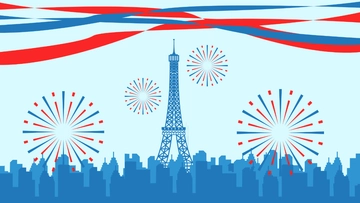 Free Bastille Day Background Template to Edit Online