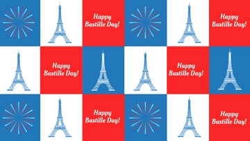 Free Happy Bastille Day Background Template to Edit Online