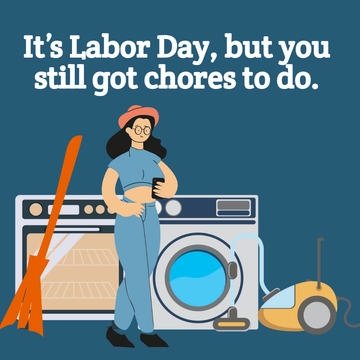 Free Labor Day Meme Clipart Template to Edit Online