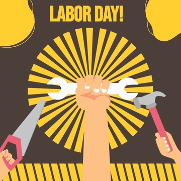 Free Labor Day Clipart Template to Edit Online