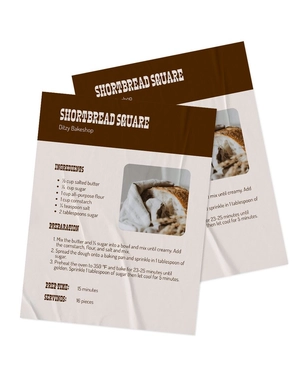 Simple St. Patrick's Day Recipe Card Template