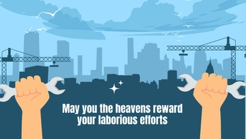 Free Labor Day Wishes Background Template to Edit Online