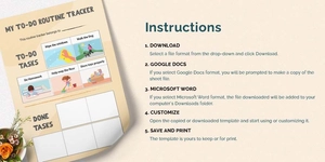 To Do Done Routine Chart