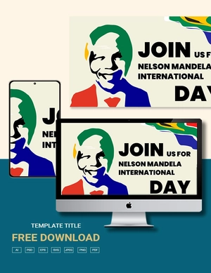 Nelson Mandela International Day Invitation Background