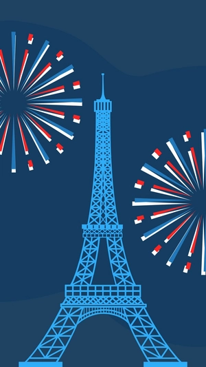 Bastille Day iPhone Background