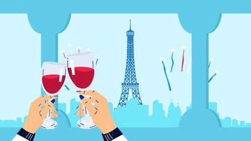 Free Bastille Day Wallpaper Background Template to Edit Online