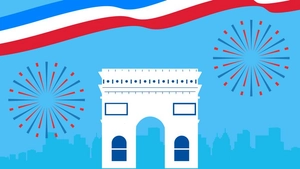 Bastille Day Banner Background