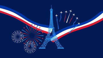 Free Bastille Day Design Background Template to Edit Online