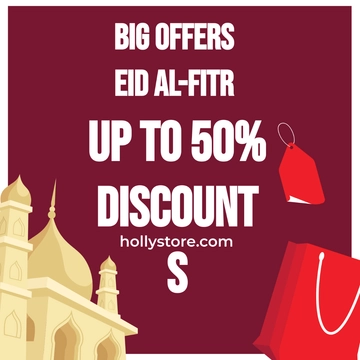 Free Eid al-Fitr Promotion Clipart Template to Edit Online