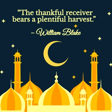 Free Eid al-Fitr Quote Vector Template to Edit Online