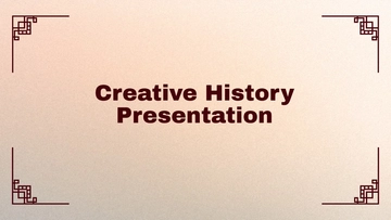 Free Creative History Presentation Template to Edit Online