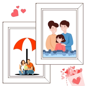 Parents' Day Cartoon Vector
