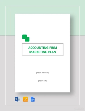Accounting Firm Marketing Plan Template Accounting Firm Marketing Plan Template