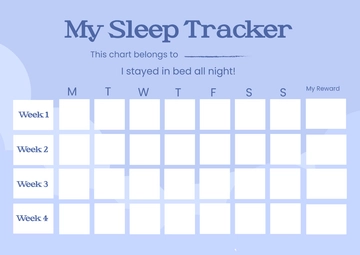 Free Toddler Sleep Chart Template to Edit Online