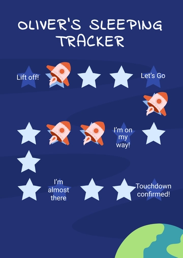 Free Astronaut Sleep Chart Template to Edit Online