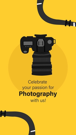 World Photography Day Invitation Background