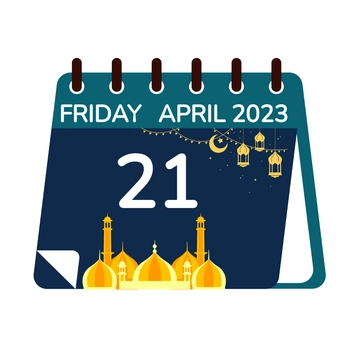 Free Eid al-Fitr Calendar Clipart Template to Edit Online