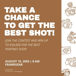 World Photography Day Poster Vector