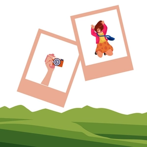 World Photography Day Vector