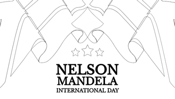 Free Nelson Mandela International Day Drawing Background Template to Edit Online