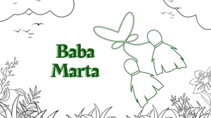Baba Marta Drawing Background