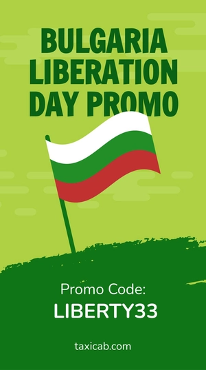 Bulgaria Liberation Day Flyer Background