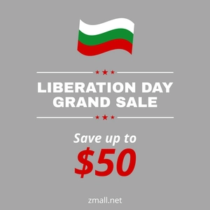 Bulgaria Liberation Day Flyer Vector