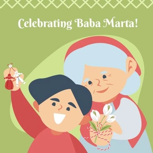 Baba Marta Celebration Vector