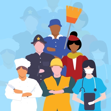 Free Happy Labour Day Clipart Template to Edit Online