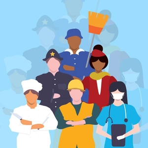 Happy Labour Day Illustration