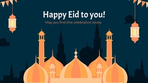 Eid al-Fitr Greeting Card Background