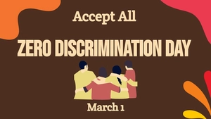 Zero Discrimination Day Background