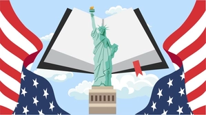 High Resolution National Read Across America Day Background