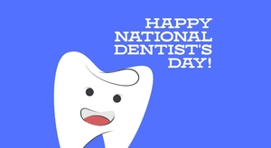 Happy National Dentist's Day Background