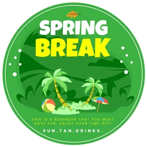 Spring Break Label