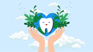 National Dentist's Day Cartoon Background