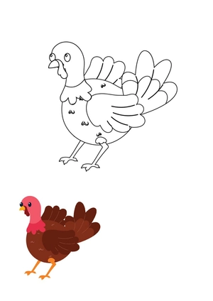 Turkey Coloring Pages