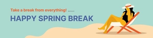 Spring Break Linkedin Banner