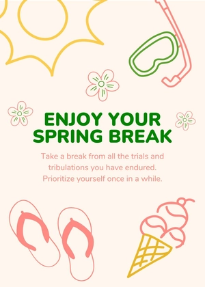 Spring Break Greeting Card