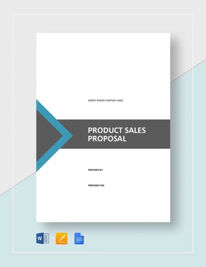 Product Sales Proposal Template